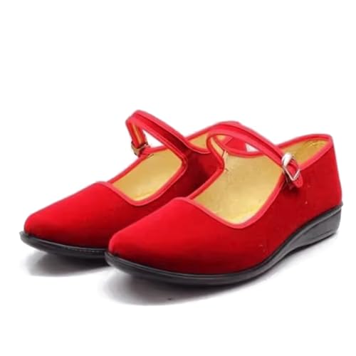 Tygskor Fritidspromenadskor Sensula Arbetsskor Gamla Beijing Tygskor För Resor Shopping