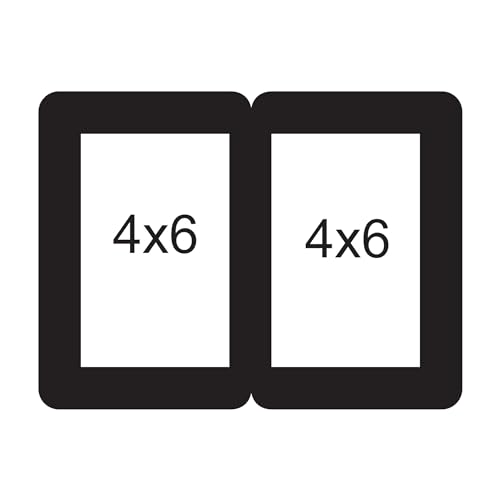 Image of Creative Arts n Frames One Piece Joint less Wooden Multi Picture Collage Photo Frame Home Decor Items Wall Decoration for living room Gift (Same2 Picture Frame 4x6 2 in 1 Piece)