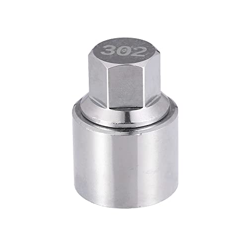 Image of ACROPIX Car 302 Wheel Lug Nut Removal Key Fit for Mercedes-Benz - Pack of 1 Silver Tone