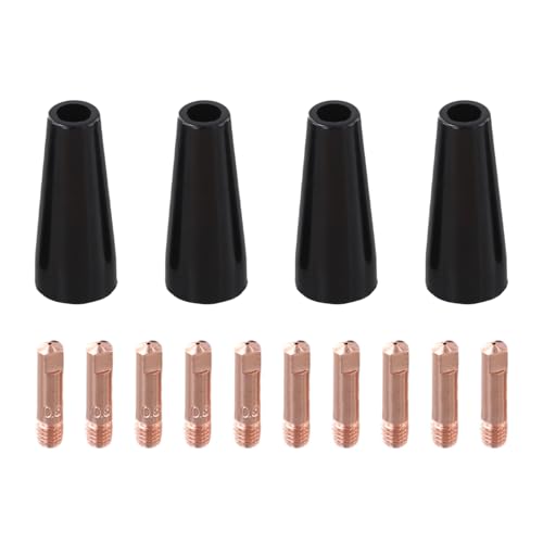 NiuLumea Flux Core Kit d'embouts de buse sans gaz Soudage MIG, 06 pour mm/08 pour mm, embouts de contact 14AK, 15AK, MB14, MB15 Torches