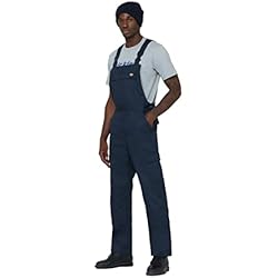 Dickies Ropa De Trabajo Dickies - Pantalón Peto para Hombre (S) (Azul Marino)