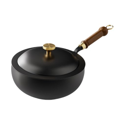 Wok de Hierro con Mango de Madera y Tapa, 20 cm miniatura 6