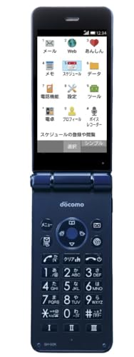 【整備済み品】SHARP AQUOS SH-02K ブルーブラック カメラレスケータイ 販売時期：2017年冬春モデル 液晶サイズ：3.4インチ 形状：折りたたみ 防水機能：○ 重量：131g - シャープ(SHARP) - 商品画像