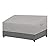 Easy-Going Patio Sofa UV Resistant Outdoor Couch Bicolor 3-Seater Bench Waterproof Furniture Cover with Reflective Hemming (58Wx35Dx31H inch, Gray/Dark Gray)