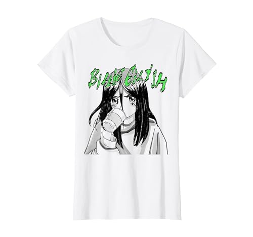 Image of Official Billie Eilish Coffee Animated T-Shirt, Women, White, Small