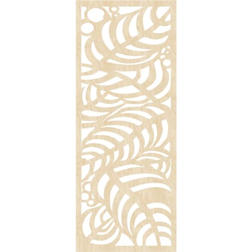 Image of 21 3 /8 inchW x 54 3 /8 inchH x 3 /8 inchT Mills Decorative Fretwork Wood Wall Panels, Birch