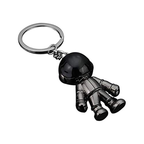 TREESTAR Astronauta tridimensional robot de espacio llavero de metal llavero de acero inoxidable cinturón de bloqueo llavero llavero creativo anillo colgante llavero