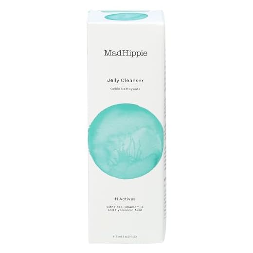 Mad Hippie Jelly Cleanser, Jelly to Milky Hydrating Face Wash, Vegan Skin Care, Removes Make Up & Sunscreen, Hyaluronic Acid, Natural Plant Based Ingredients, For Normal/Dry Skin, 4 Fl Oz