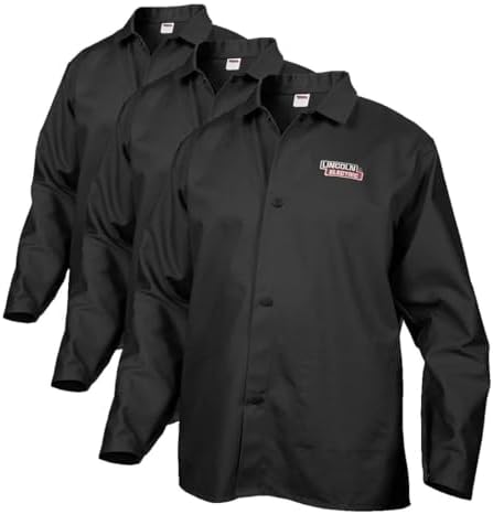 Lincoln Electric Black Flame-Resistant Cloth Welding Jacket