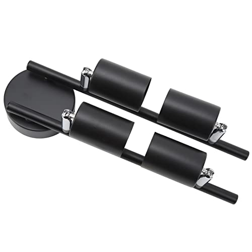 LED 4 Light Track Lighting Kit, Flush Mount Wall or Ceiling Spot Lights Fixtures with Adjustable Heads, Matte Black Kitchen Track Lighting Kit for Bedroom Living Room Hallway