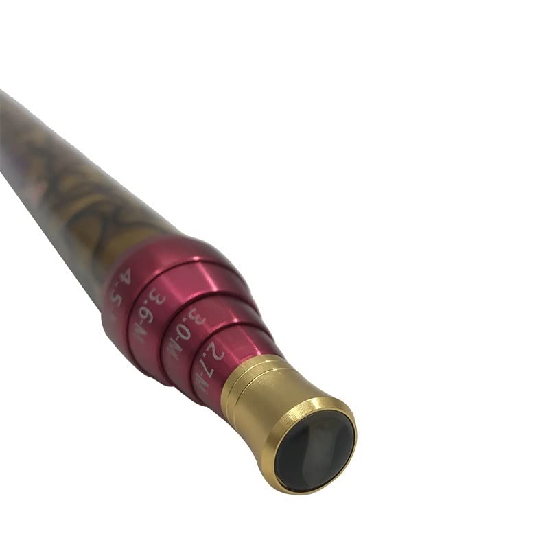 CañAs De Pescar 1 PCS Fibra de Carbono Polte de Pesca Carp Ultra Ligera Coda telescópica Posicionamiento de la caña de Pesca 3. 6m 4.5m 5.4m 6.3m Carpeta CañA De Pescar