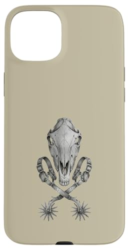 Western Skull Spurs Crossed Cowboy Gear �r���e�[�W���C���A�[�g �X�}�z�P�[�X iPhone 15 Plus �p