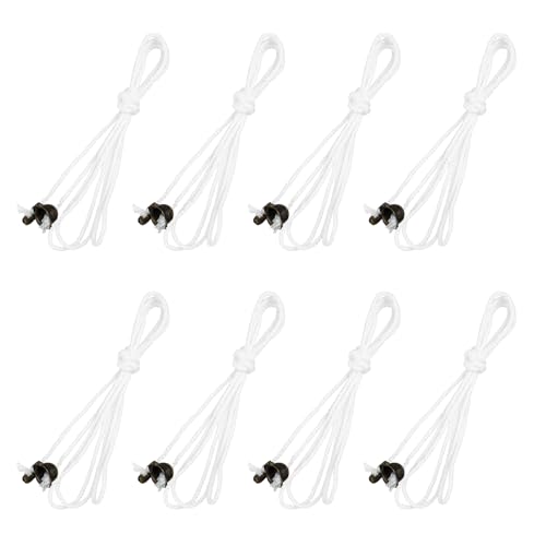 8 Pack Pull Cord for Ceiling Switch, Pull Chain String Extension with Connector Pulls Chain Extension Light Pulls Cord String for Ceiling Fan Lights Fixture Light Bulb