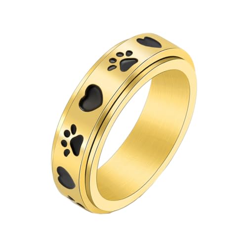 [JUNENTER] ���f�B�[�X ���Ճv�����g �n�[�g ��]�������O 6mm �X�e�����X�X�`�[�� ���킢�����L�̑��Ճv�����g �G�i�������H �X�s�i�[ ���񌋍��w�� �S�[���h �T�C�Y7