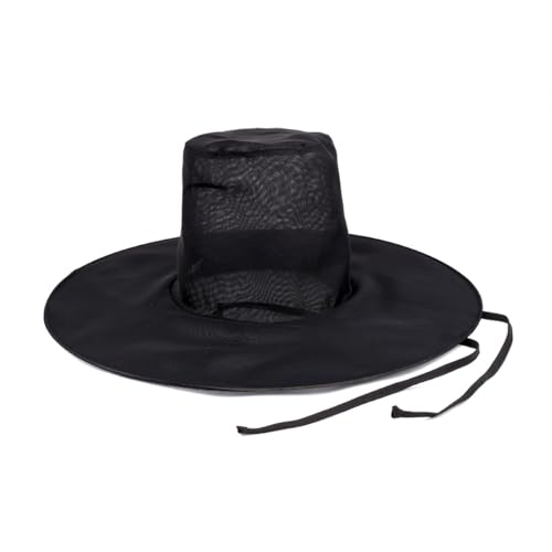 Luielle [1SEC GAT] Quick-Fold Korean Traditional Hat for K-Drama Cosplay Gift & Performance (Black)