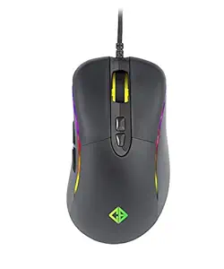 Cosmic Byte Equinox Alpha 5000DPI 7 Button Gaming Mouse, Pixart PMW3325 Sensor, Spectra RGB with Software (Black)
