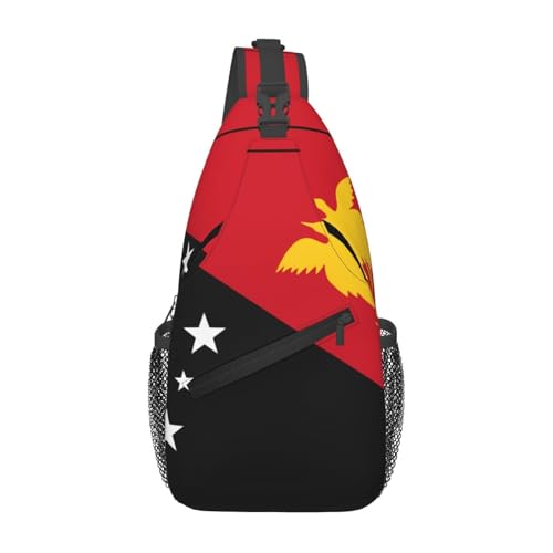 Mochila unisex tipo bandolera con diseño de Papúa Nueva Guinea miniatura 1