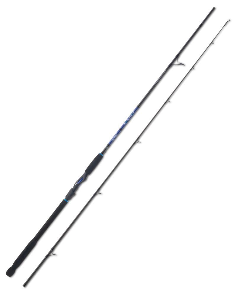AQUANTIC Salt Shad² 150 wędka morska, 24-tonowy węgiel, 245 cm, do 150 g, pierścienie typu K z SIC, uchwyt EVA, do dorsza i mintaja