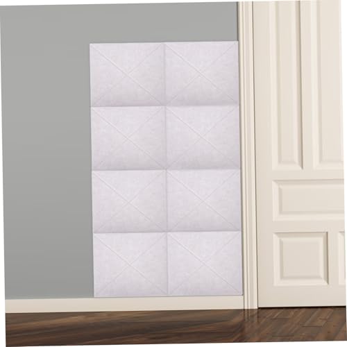 Vaguelly 6pcs Paneles Acústicos Auto-adhesivos de Pared en Fibra de Poliéster Aislante Acústico para Casa Oficina Estudio Fácil de Instalar Absorción de Sonido para Reducción de Ruido miniatura 6