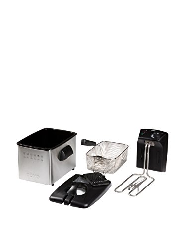 DOMO DO465FR Fritteuse – Elektrische Fritteuse mit Sichtfenster – 3000 W – 4 L - Edelstahl – Bild 3