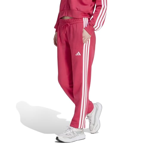 adidas Damen Essentials 3-Stripes French Terry Cuffed Pants, Power pink/White, XS – Ansicht 3