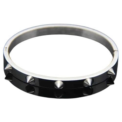 New 2026 B36 Fashion Love Punk Bracelet Retro Arrow Tapered Stainless Steel Color Gold Rivets Nail Cuff Bangle Jewelry Accessories Creative Gift