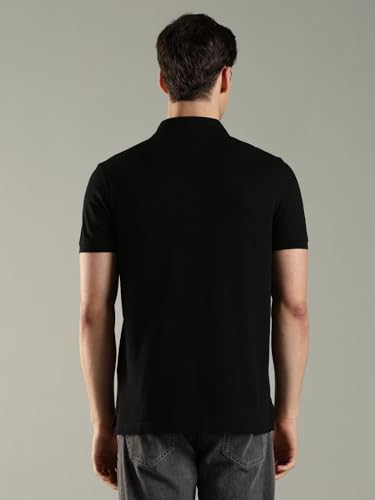 Image of Solid Regular fit Cotton Polo t-Shirt