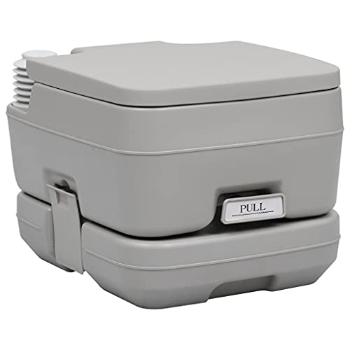 Vetnasa Inodoro portátil para Camping Gris 10 + 10 L Deportes, Actividades al Aire Libre, Camping y Senderismo, Duchas y retretes portátiles, Urinarios y retretes portátiles 4,78 KG