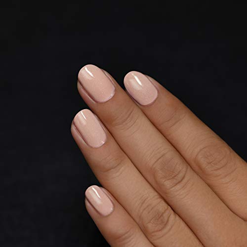 Image of ILNP Overcoat - Creamy Beige Neutral Nude Nail Polish, Subtle Holographic, Chip Resistant, 7-Free, Non-Toxic, Vegan, Cruelty Free, 12ml