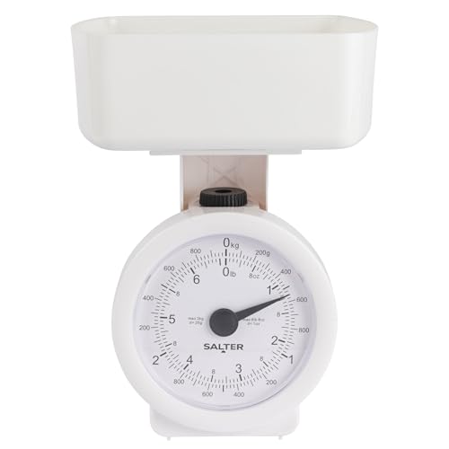 Salter 112 WHWHDR Kitchen Scales Precision Mechanical Scale, Capacity 3 kg, Analogue, Easy Read...