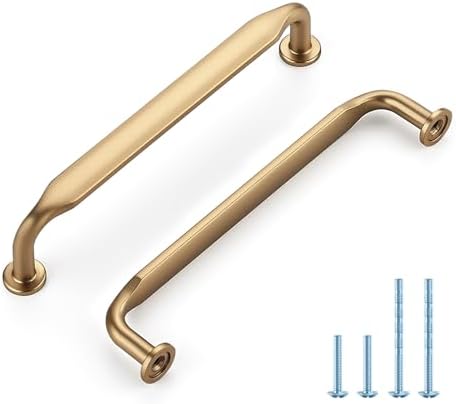 HOME EDIT 10 Pack 5 Inch Champagne Bronze Cabinet Handles Solid Z...