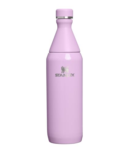 Stanley All Day Slim Bottle 20 oz | Twist On Lid with Leakproof Seal | Slim Design for Travel & Gym | Insulated Stainless Steel | BPA-Free | Soft Orchid Gloss