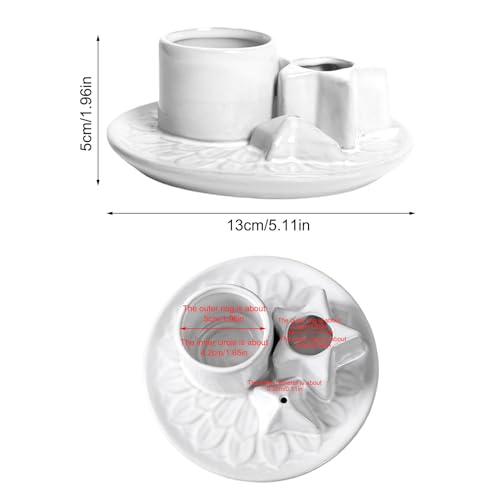 Brûleur à bâtonnets d'encens et support multifonctionnel bougie pour détente - 6