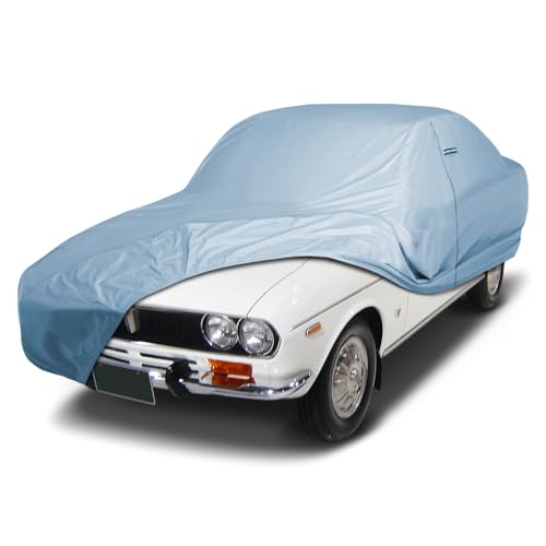 Image of iCarCover Premium Car Cover for 1971-1973 Mazda RX-2 Sedan Heavy Duty Waterproof All-Weather Automobiles Custom Fit Indoor Outdoor UV Snow Protection Covers with Straps and Bag