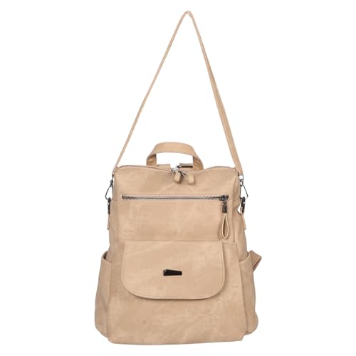 Sac à dos convertible marron idéal pour les cours au lycée et le travail de bureau