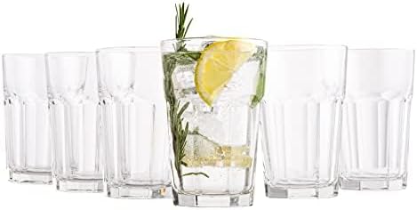 Vikko 14oz Large Glasses – Durable, Stackable Highball Tumblers