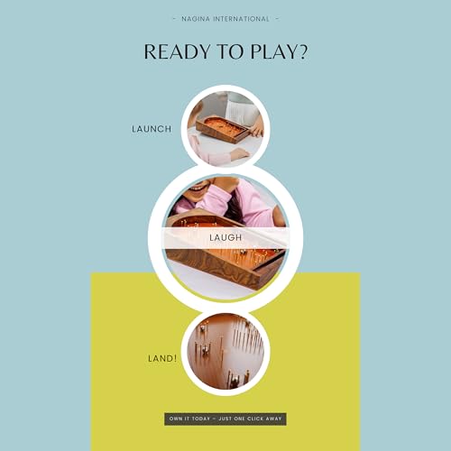 Nagina International Bagatelle Traditional Wooden Crafted Tabletop Pinball Game | Exclusive Kid's Toys Decor & Gifts (Large)