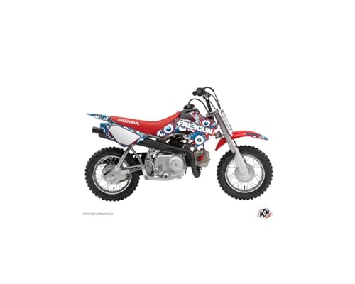 Kit déco Honda 50 CRF rouge Kutvek autocollants moto cross haute résistance