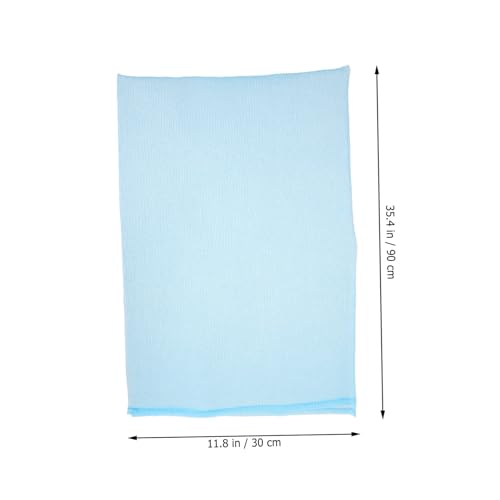 Toalla exfoliante corporal de nylon para espalda: pack de 4 bandas largas para ducha 7
