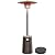 EAST OAK 55,000 BTU Patio Heater with Sand Box, Table Design, Thicker Stainless Steel Burner, Wheels, Triple Protection System, Propane Outdoor Heater for Home and Residential, Commercial Grade, Brown