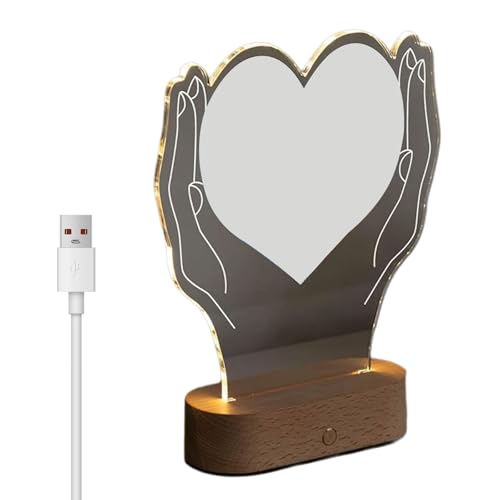 PENCHEAK Personnalisez D'image D'image Illuminant Pour Lui Sa Photo Couple Unique Sur L'acrylique Avec Cadre LED D'éclairage LED – vue 8
