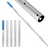 LALAGO Pool Teleskopstange Aluminium, 5-Teilig Poolstange mit EZ Clip, 1,7m Einstellbar Stange zur Poolreinigung, Aluminium Poolstange für Bürsten, Kescher, Bodensauger, Skimmer Net