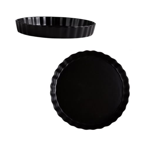 Plato de cerámica negro mate para sushi y pasta miniatura 1