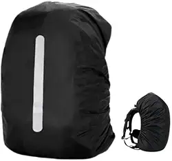 Capa para Mochila Impermeável Ajustável | Capa Chuva Compacta Resistente | Acessório Viagem Trilha Moto Bike | Protetora Lavável Leve Dobrável