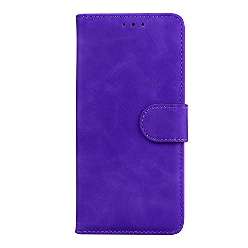 Étui portefeuille en cuir violet idéal pour sécuriser votre Samsung A52S 5G en voyage