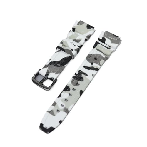 18mm Fit For Casio W-218H AE1200/1000W/1300 W-800H 216H 735H voh VR(Camouflage White)