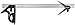 Starrett 11HC-18-16R Cast Iron Square And Center Heads With Regular Blade Combination Square, Black Wrinkle Finish, 16R Graduation, 18" Size