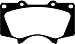 EBC Brakes DP71657 7000 Series Greenstuff SUV Supreme Compound Brake Pad