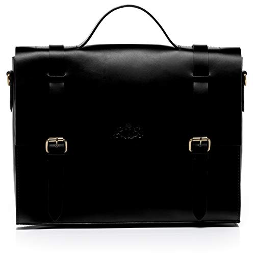 VS SID & VAIN große Aktentasche Fahrradtasche Kombi 2in1 echt Leder - 15.4...