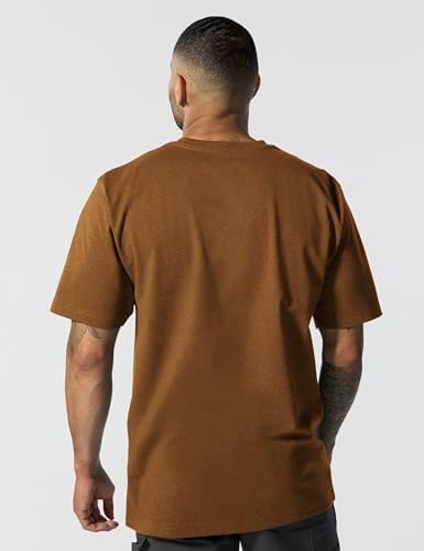 Carhartt Men's Iconic K87 Pocket T-Shirt Closeout, Oiled Walnut Heather, Large - 4